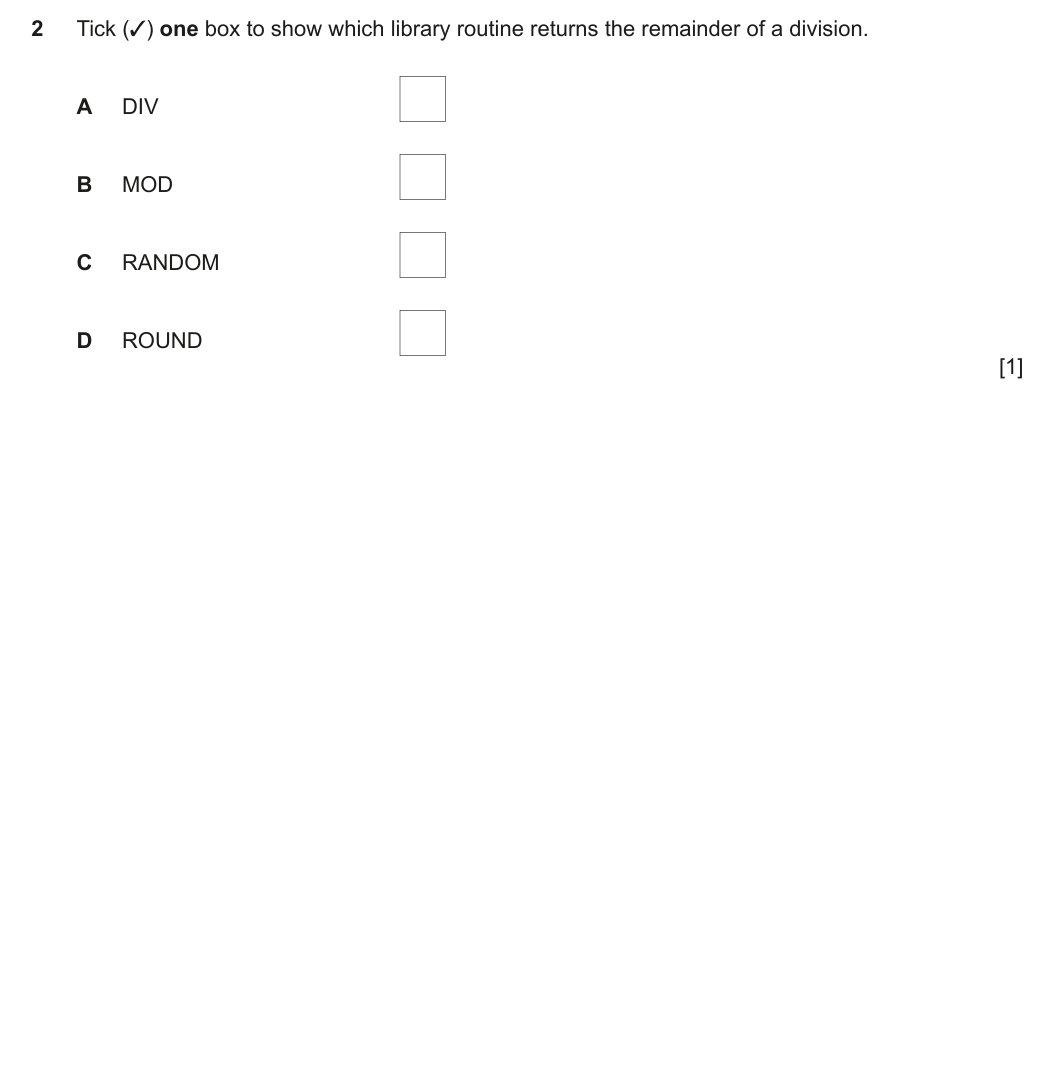 Question 2