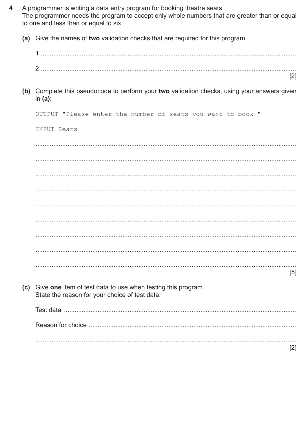 Question 4