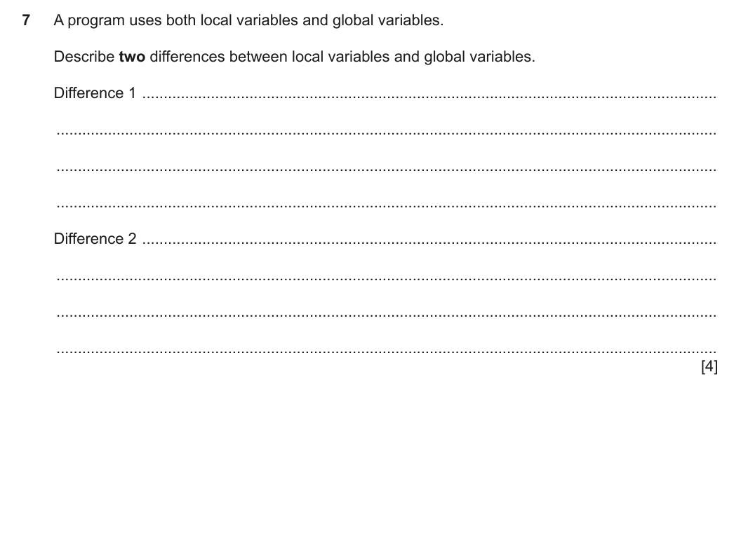 Question 7