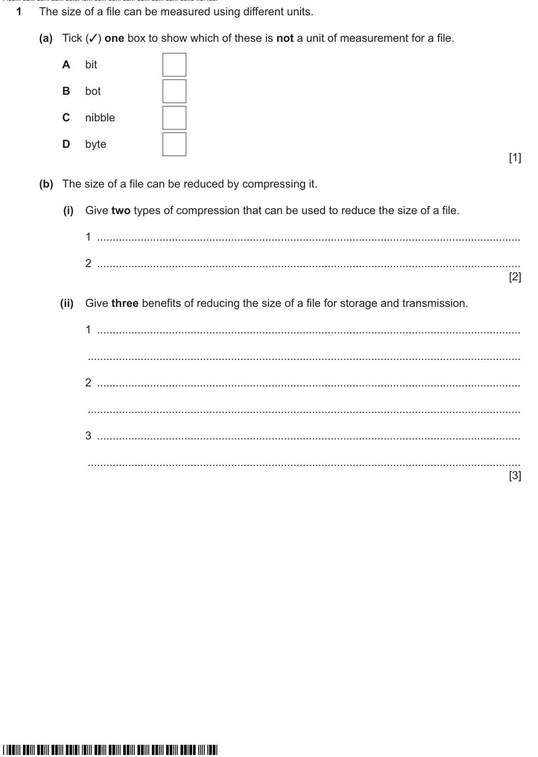 Question 1