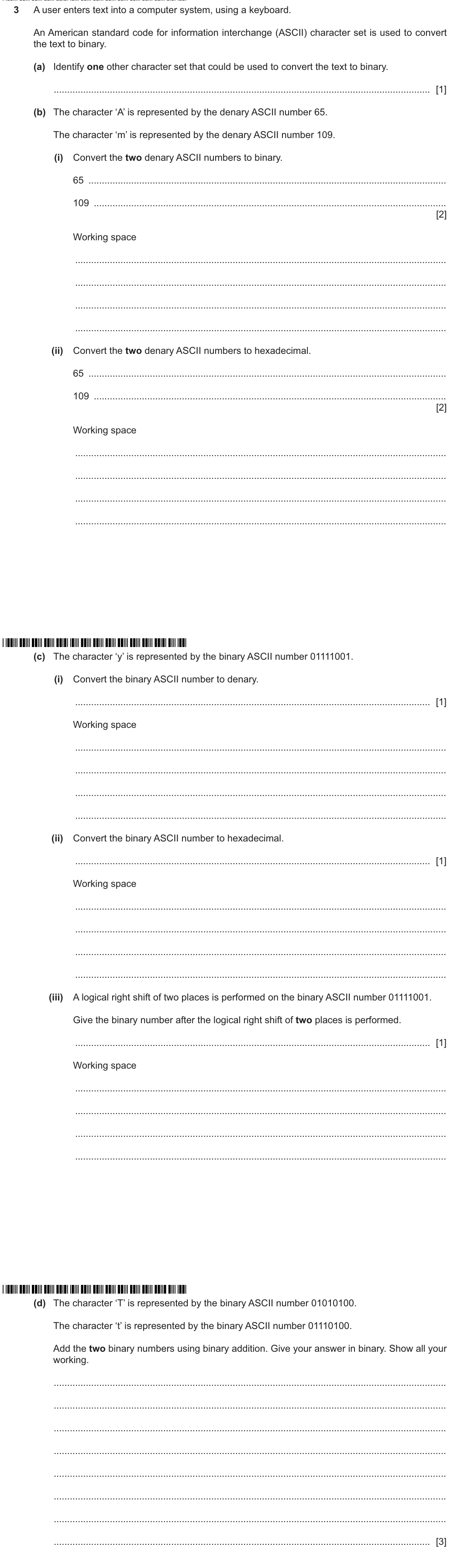 Question 3