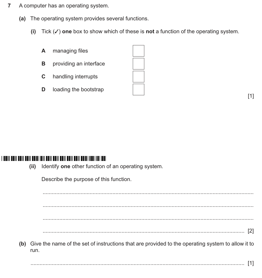 Question 7