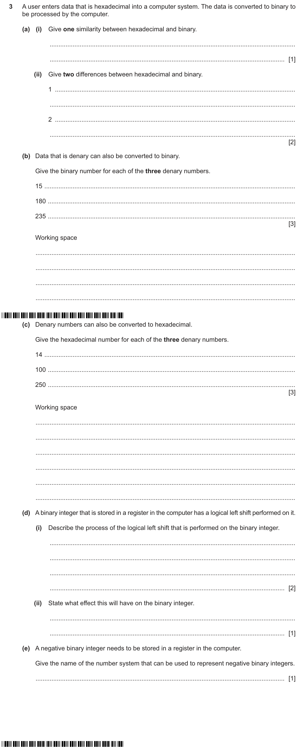 Question 3
