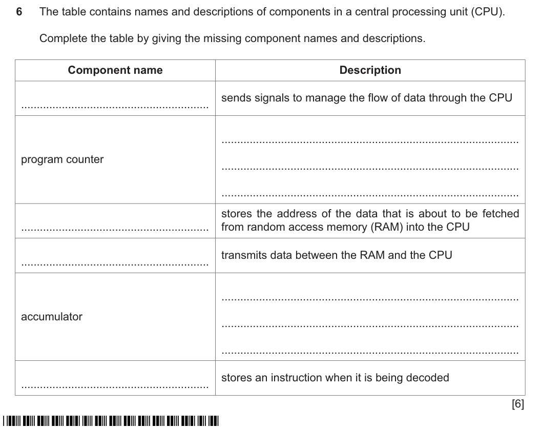 Question 6