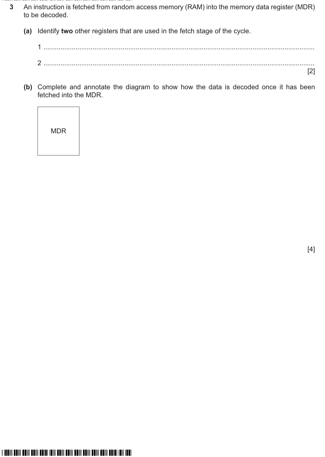 Question 3