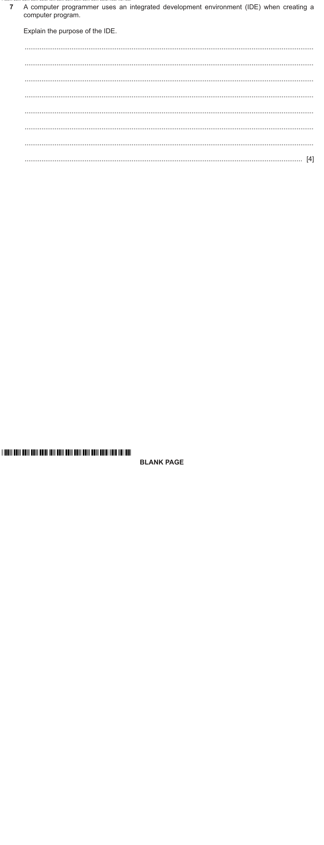 Question 7