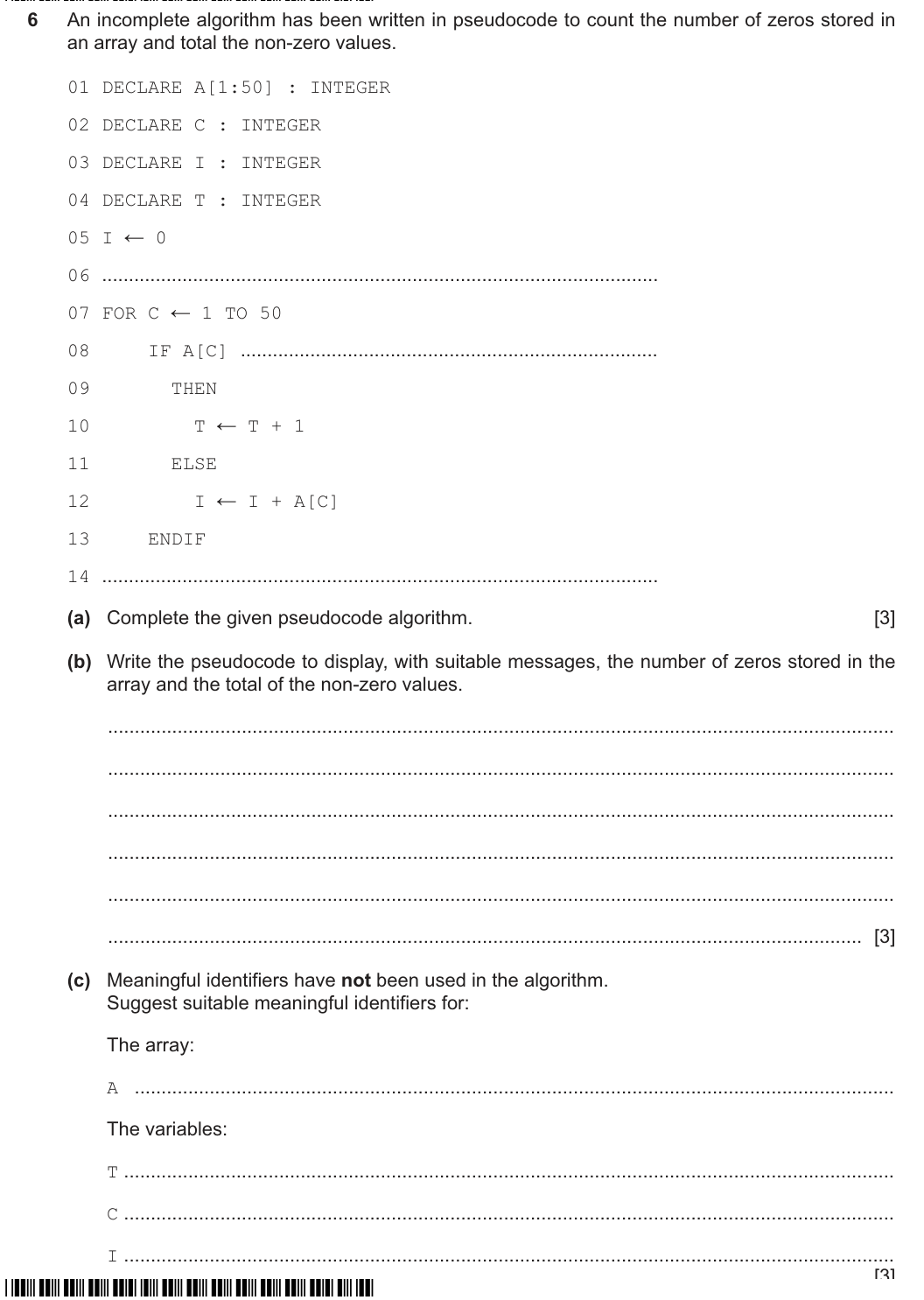 Question 6
