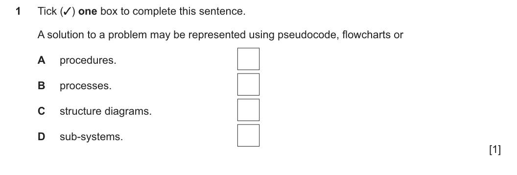 Question 1