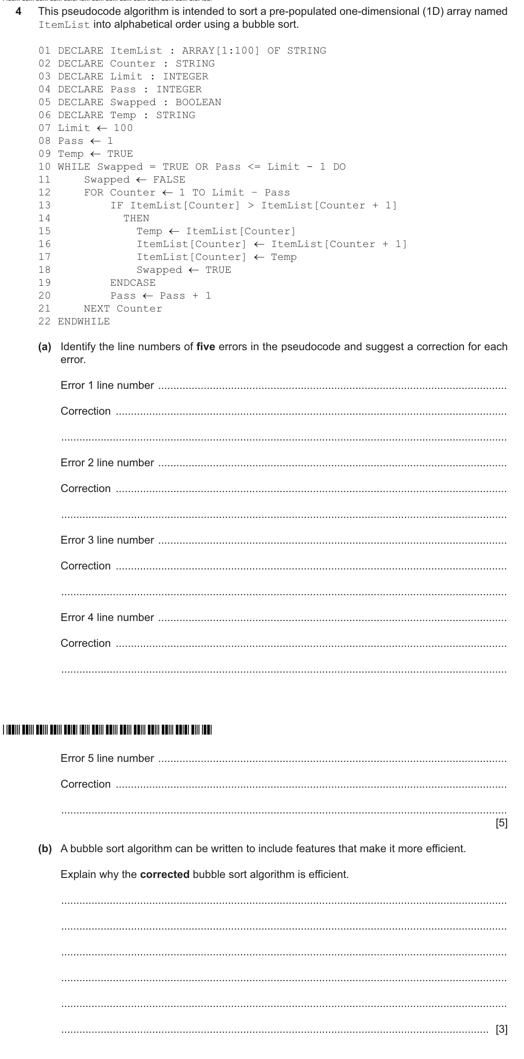 Question 4