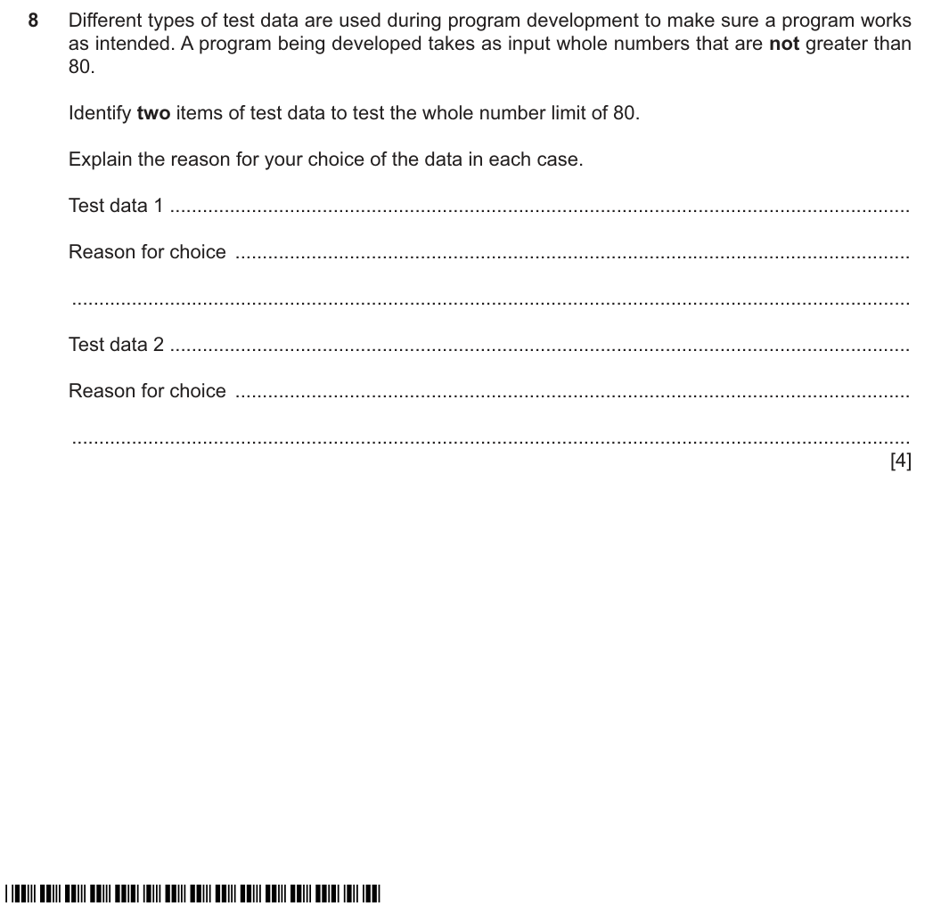Question 8