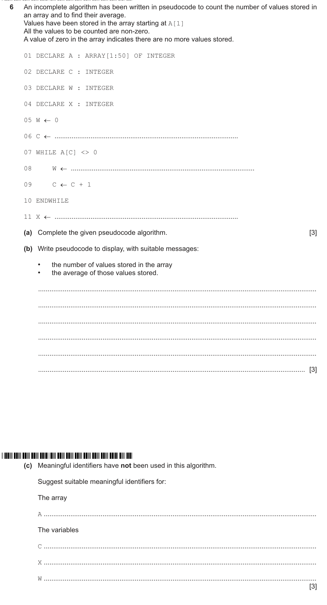 Question 6