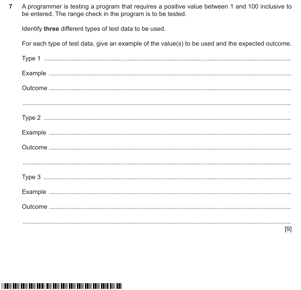 Question 7