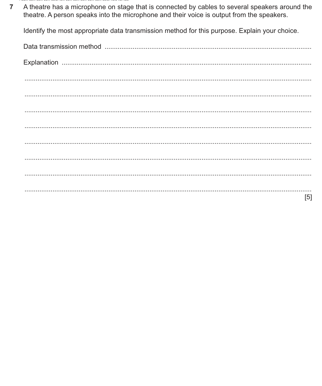 Question 7