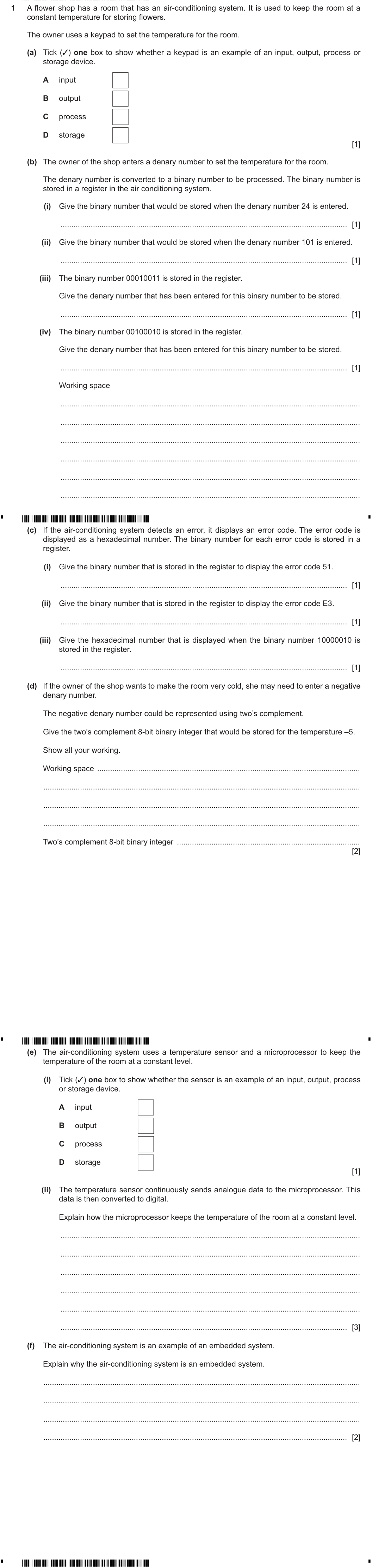 Question 1