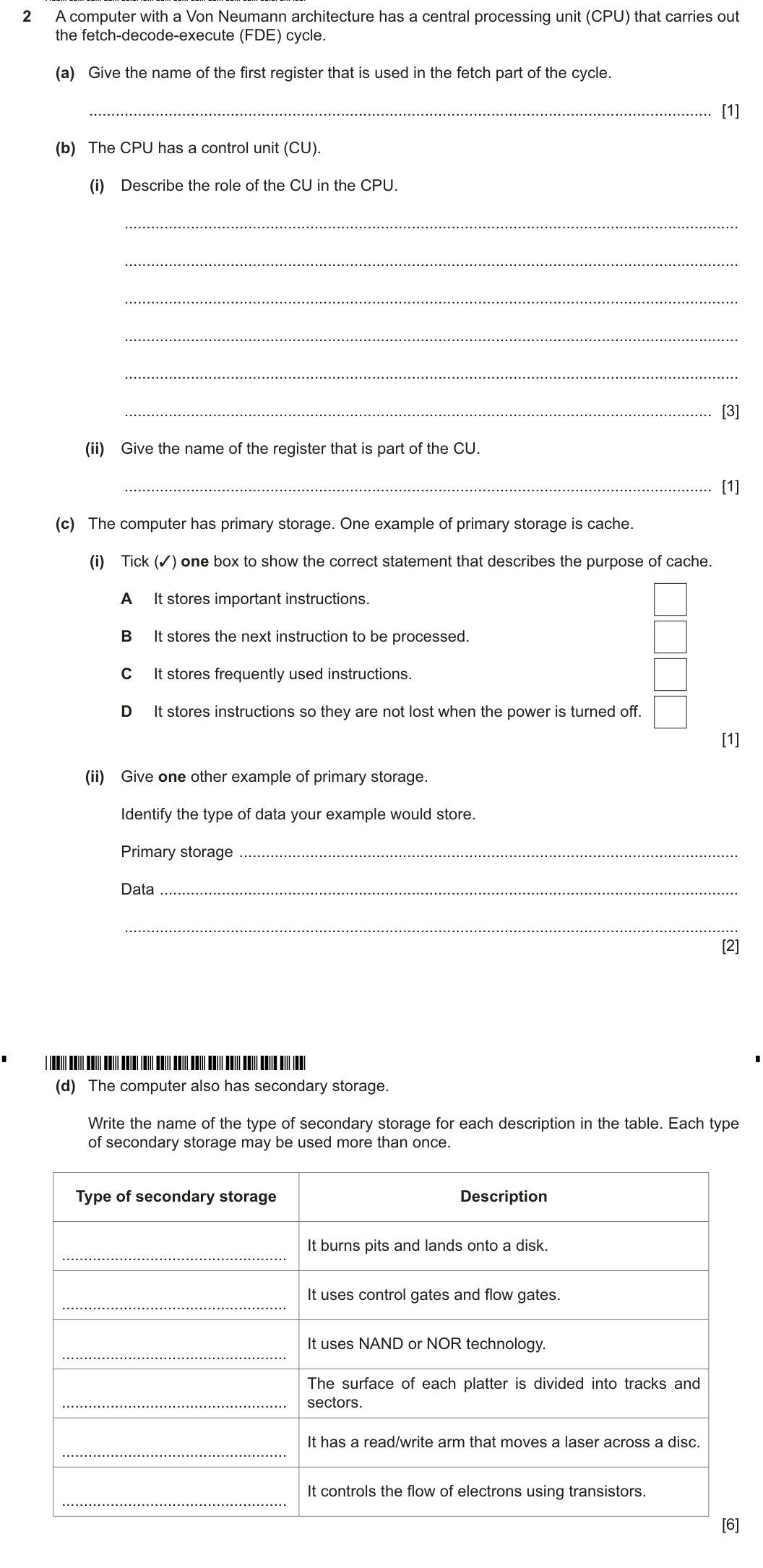 Question 2