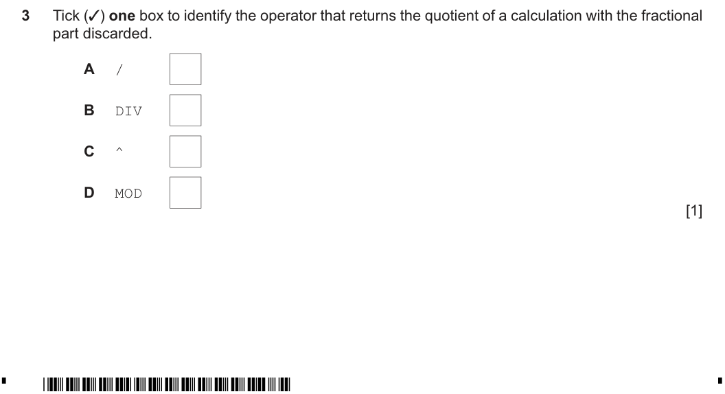 Question 3