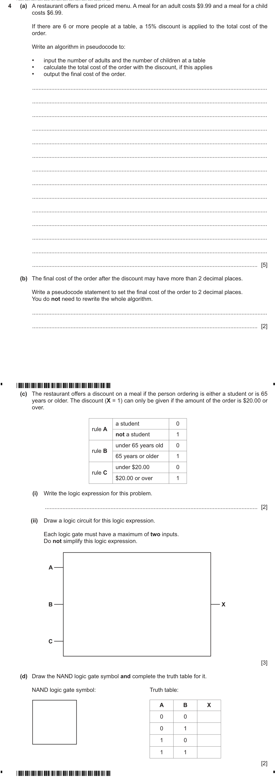 Question 4