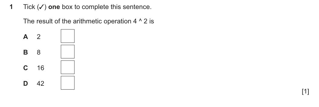 Question 1