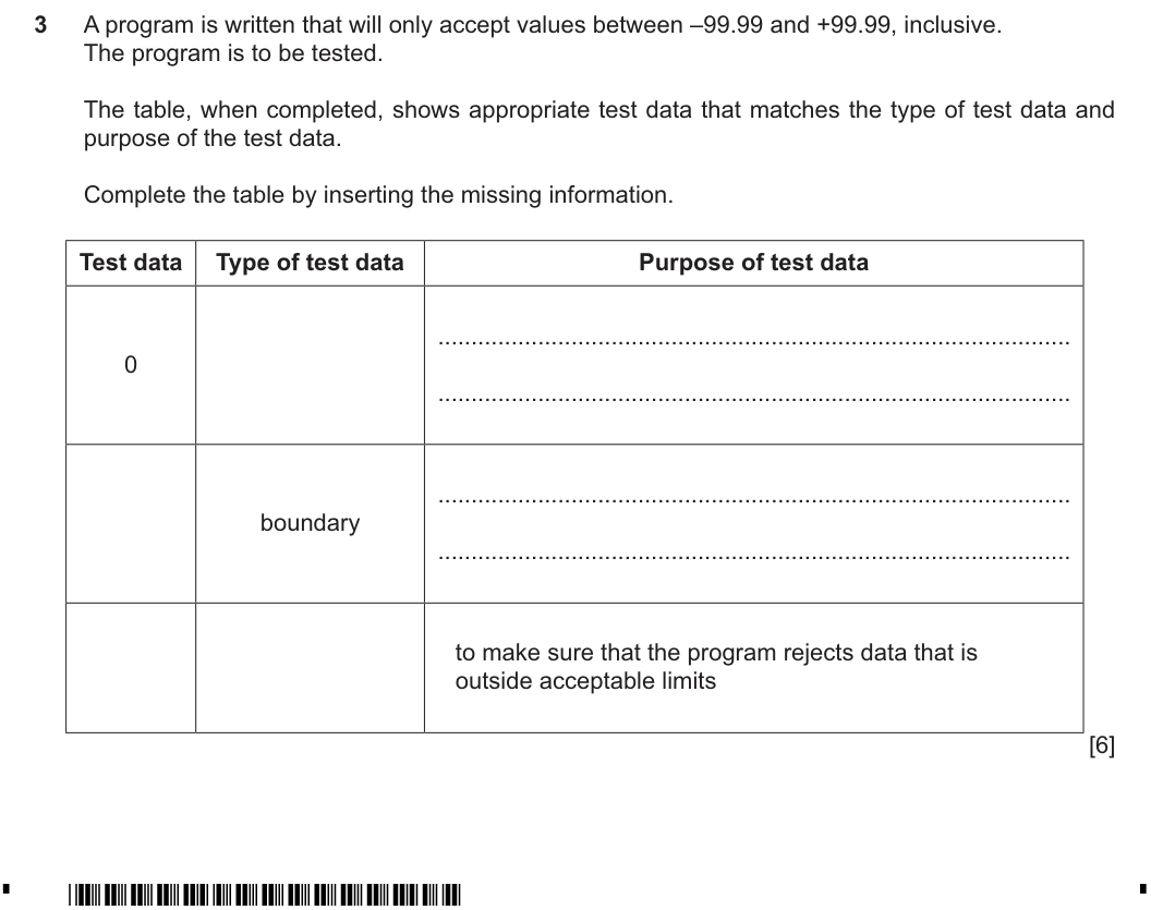 Question 3