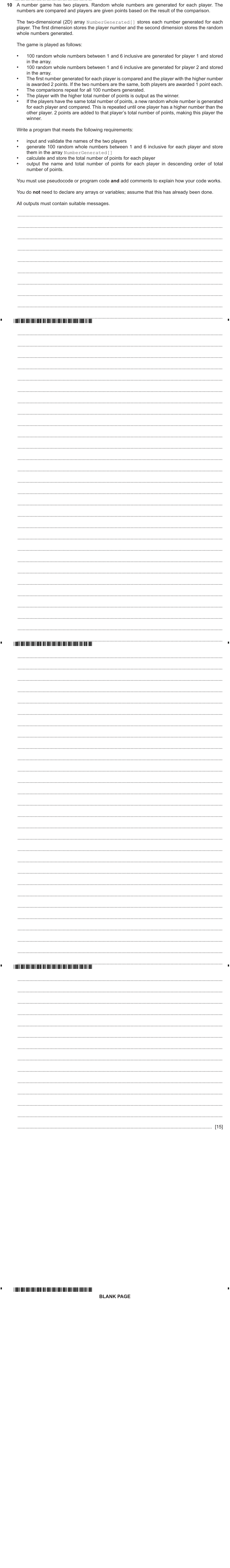 Question 10